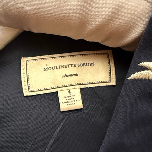 Moulinette Soeurs Navy Floral Mini Dress - Picture 4 of 6